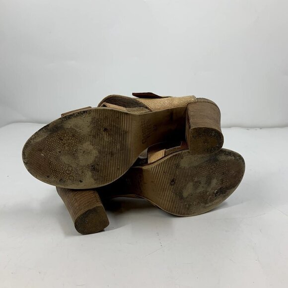 Anthropologie Coque Terra Sanne Block Heel Leather Sandal Size US 8 EU 39 - Picture 14 of 14